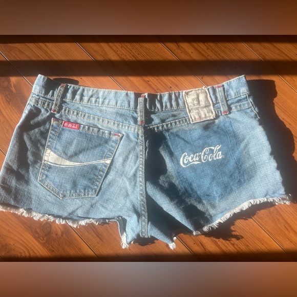 COCA COLA TRADEMARK DENIM SHORTS - Picture 5 of 13